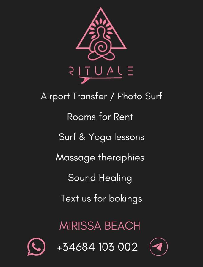 Rituale Guest House - Surf & Yoga Мирисса Экстерьер фото